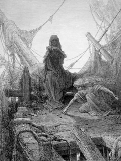 Scene from "The Song of the Ancient Mariner", illustration by Gustave Doré