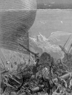 Scene from "The Song of the Ancient Mariner", illustration by Gustave Doré