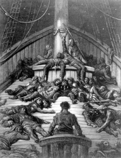 Scene from "The Song of the Ancient Mariner", illustration by Gustave Doré