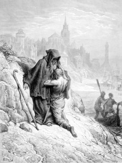 Scene from "The Song of the Ancient Mariner", illustration by Gustave Doré