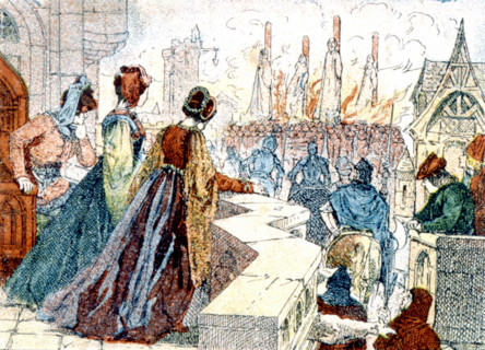 Supplice des Templiers, illustrations de la fin du XIXe siècle