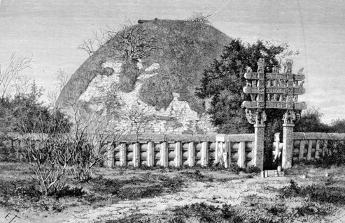 Le grand Chaïtya ou tope de Sanchi