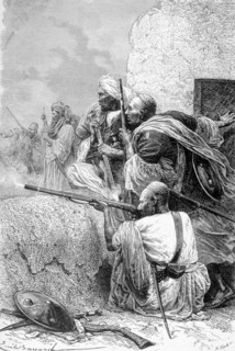 Mountain people at the north western border, fighting the English