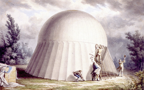 Nicolas Jacques Conté, Création de l'aérostat militaire, illustrations