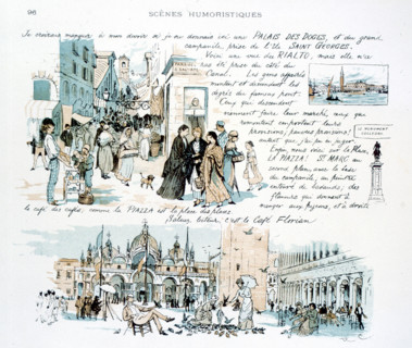 Humorous scenes, illustration by Randolph Caldecott