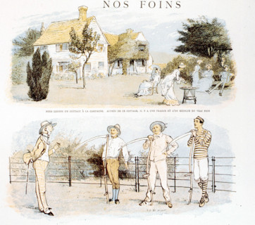 Humorous scenes, illustration by Randolph Caldecott