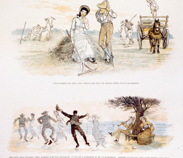 Humorous scenes, illustration by Randolph Caldecott