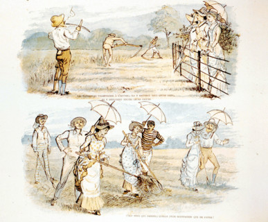 Humorous scenes, illustration by Randolph Caldecott