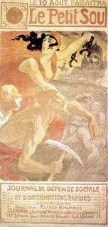 Steinlein,  'Petit Sou' poster, illustrations from the late 19th century