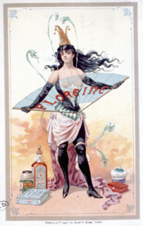 Toiletries, advertisement from the early 20th century, illustrations