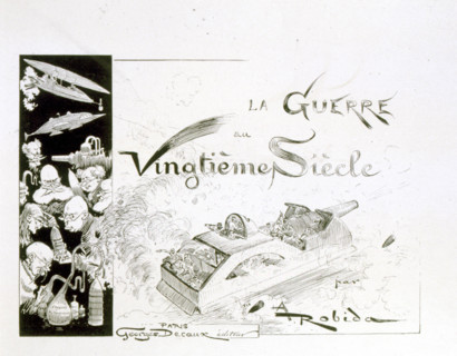 War in the 20th century, illustration by Robida