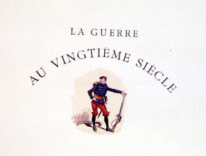 War in the 20th century, illustration by Robida
