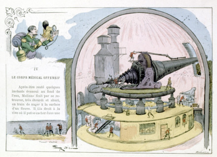 War in the 20th century, illustrations by Robida
