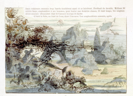 War in the 20th century, illustration by Robida