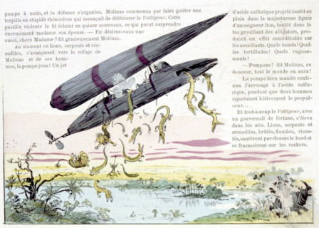 War in the 20th century, illustration by Robida