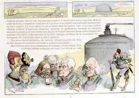 War in the 20th century, illustration by Robida