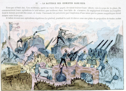 War in the 20th century, illustration by Robida