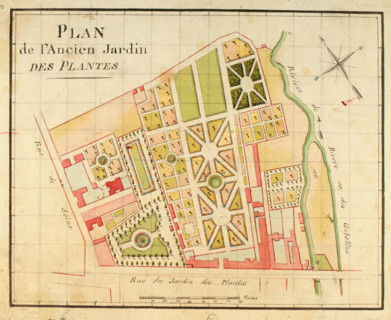 Plan du jardin des plantes par J. Barbeau