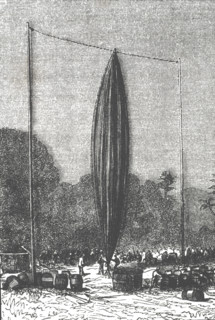 Cinq semaines en ballon, illustration de Riou