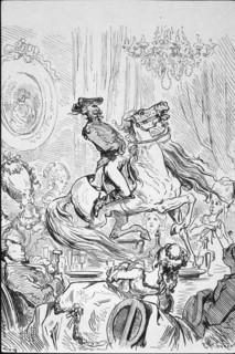 Illustration of Münchausen by Gottfried Burger
