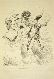 Illustration of Münchausen by Gottfried Burger