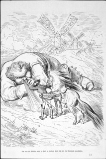 Illustration of Münchausen by Gottfried Burger