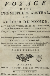 Journey of James COOK, flyleaf