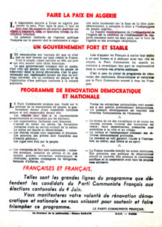 French Communist Party tract