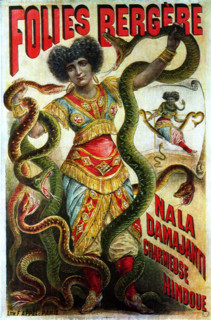 Advertising poster for a show at the Folies-Bergère