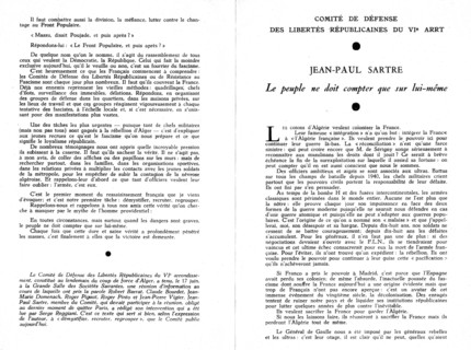 Tract of the Committee for the Defense of Republican Freedoms