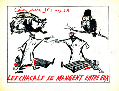 Propaganda tract against the  F.L.N. and the settling of scores among the various protagonists of the Algerian movement