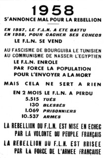 Tract de propagande contre le F.L.N.