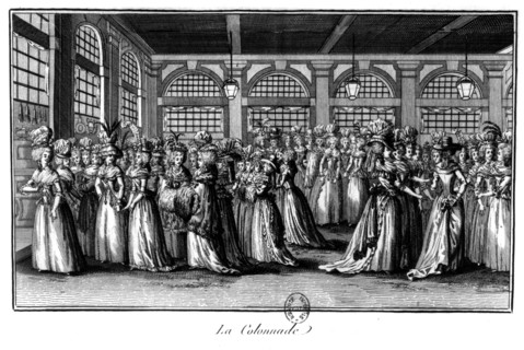 Engraving by Binet for the Palais Royal by Restif de la Bretonne