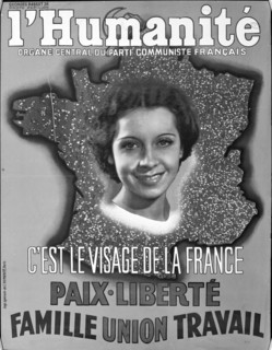 Affiche publicitaire du Parti communiste français pour le journal