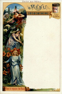 Liebig advertising menus