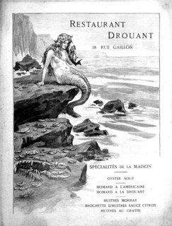 Menu for Drouant restaurant