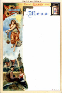 Liebig advertising menus