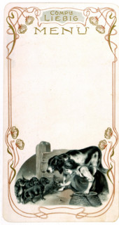 Liebig advertising menus
