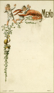 Menus depicting little kitchen helpers