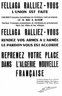 Tract appealing to the fellaghas to surrender to the French army - Front