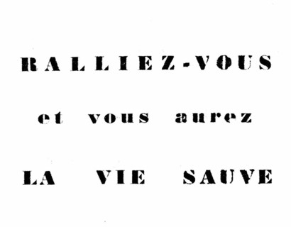 Tract appealing to the fellaghas to surrender to the French army -Front