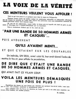 Propaganda tract against the rebellion