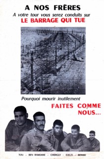 Tract appealing to the fellaghas to surrender to the French army