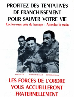 Tract appealing to the fellaghas to surrender to the French army