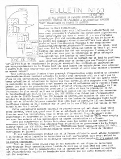 Bulletin no. 60 of the O.A.S.