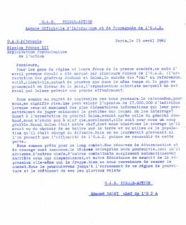 Tract de l'O.A.S.