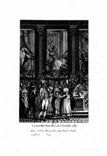 The terrible night of October 5 to 6, 1789