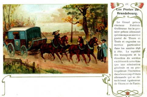 The Brandenburg post in the 17th century