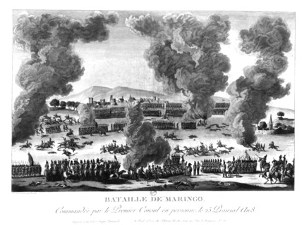Gravure par Tessier, Bataille de Marengo le 25 Prairial an VIII