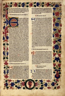 Manuscript of Pliny the Elder, in : "Natural History"